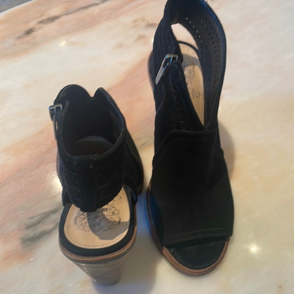 Vince Camuto Black  Suede Shoes